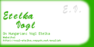 etelka vogl business card